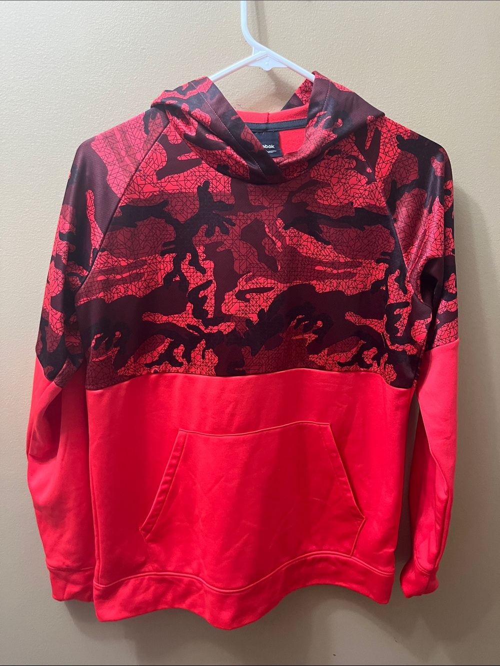 Reebok Kids Red and Black Pullover Hoodie